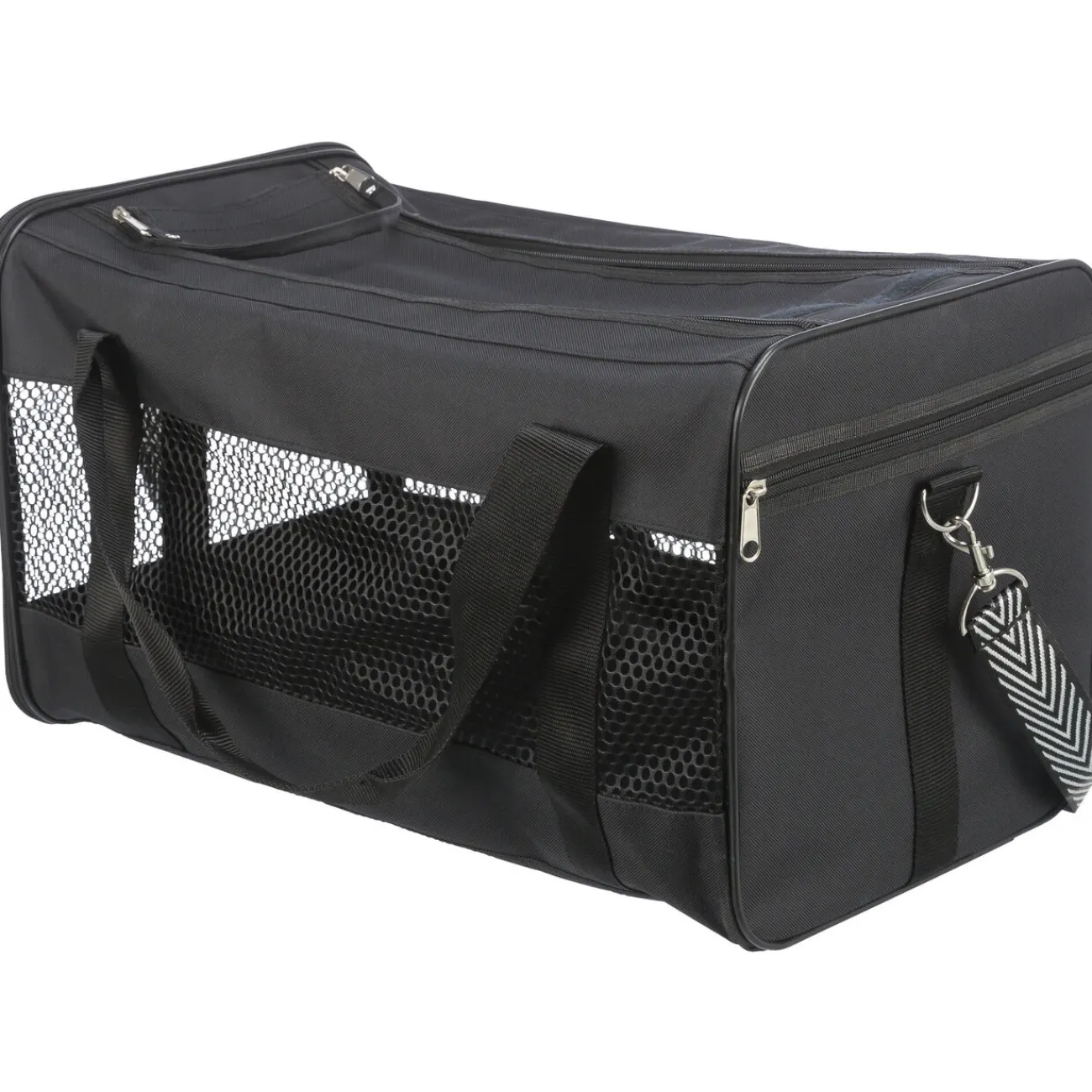 TRIXIE Trixie Katzensnacks | Trixie Cat Activity- Hunde und Katzen Transport Tasche Ryan schwarz