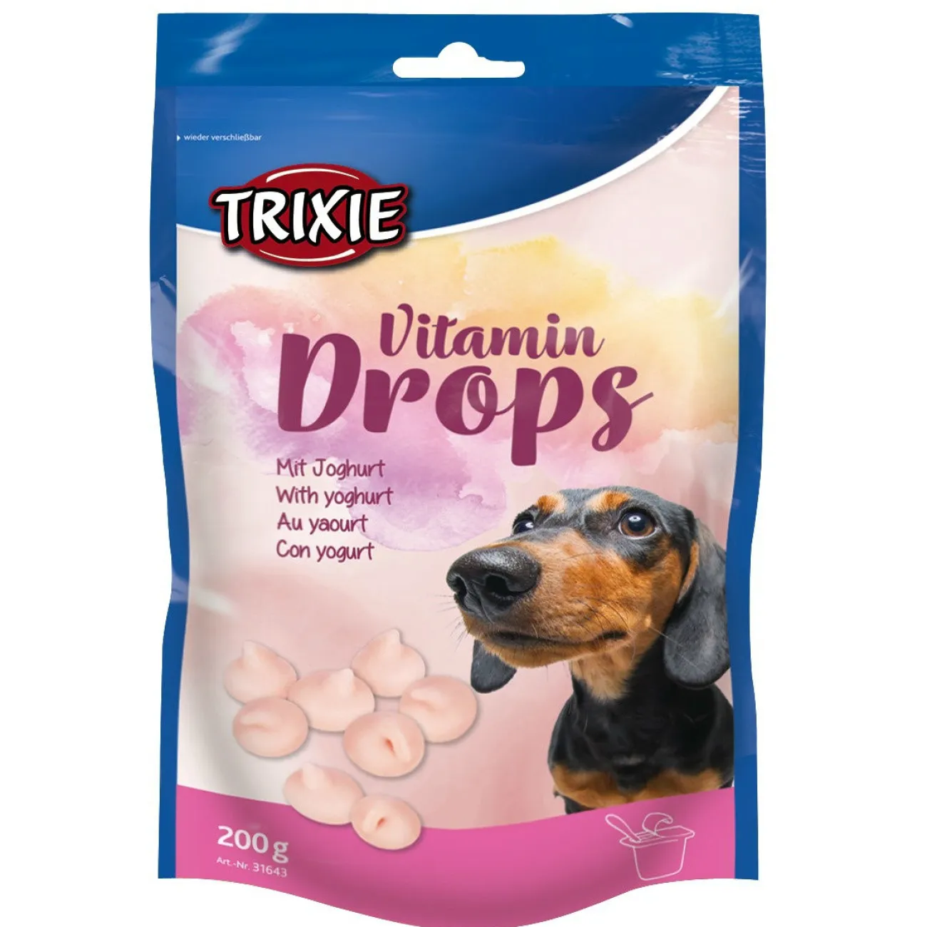 TRIXIE Trainingssnacks Für Hunde | Trainersnacks- Hunde Vitamin-Drops mit Joghurt