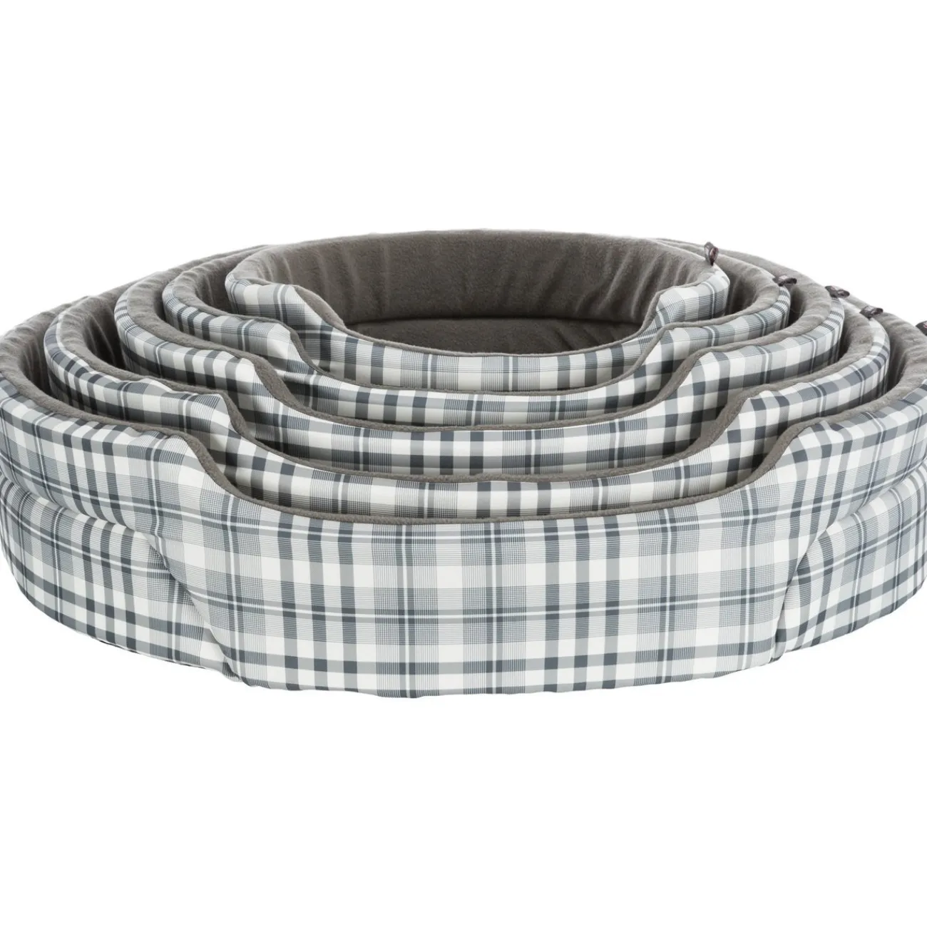 TRIXIE Hundeschlafplätze | Hundeschlafplätze- Hundebett mit hohem Rand Lucky grau