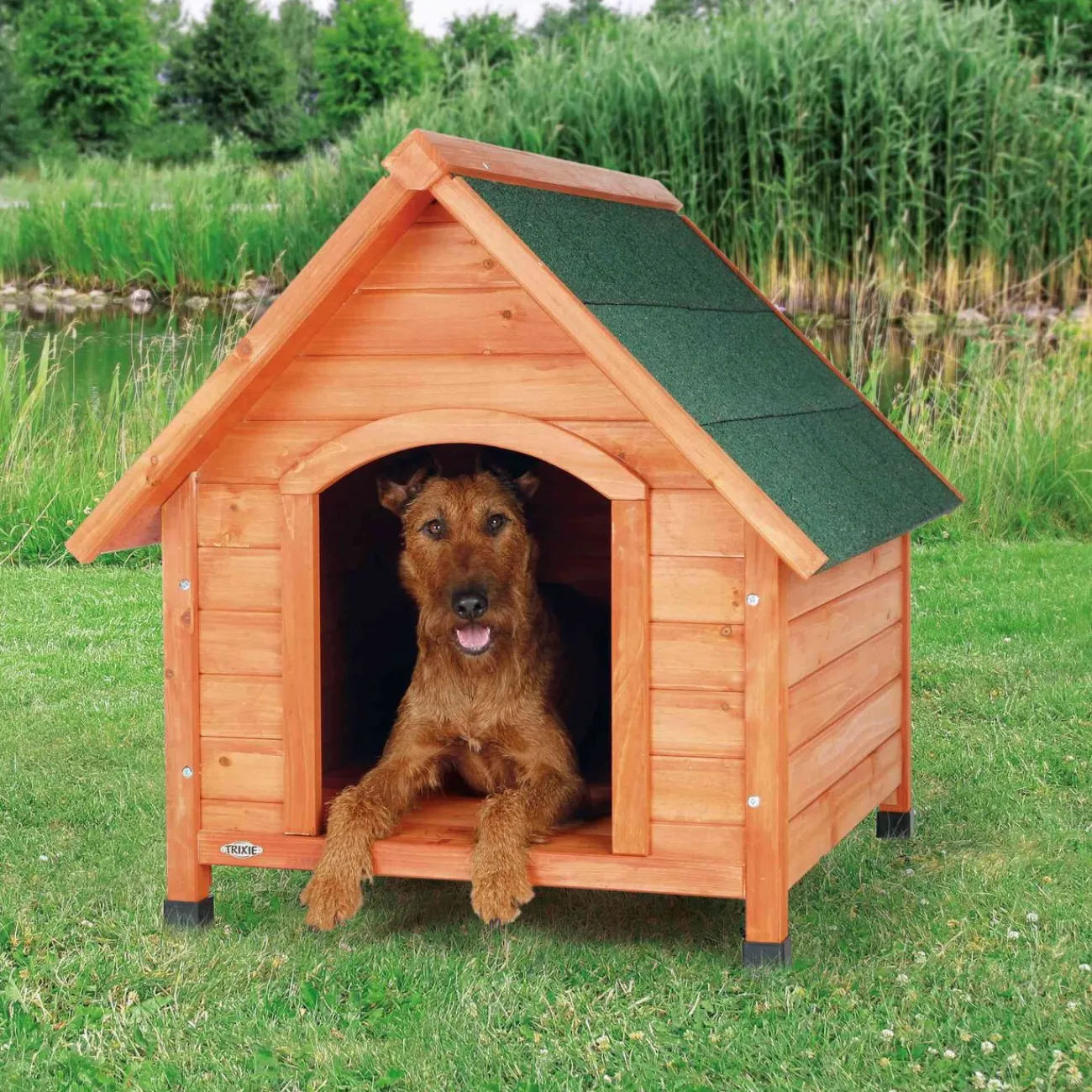 TRIXIE Hundezubehör | Mehr Hundeartikel- Hundehütte Natura Cottage braun
