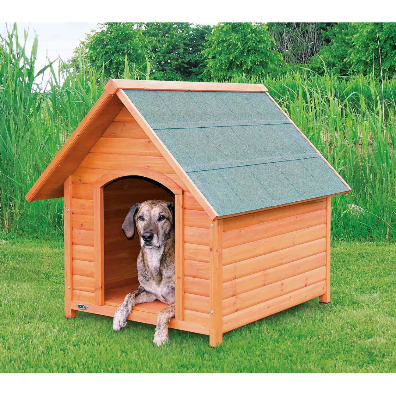 TRIXIE Hundezubehör | Mehr Hundeartikel- Hundehütte Natura Cottage braun