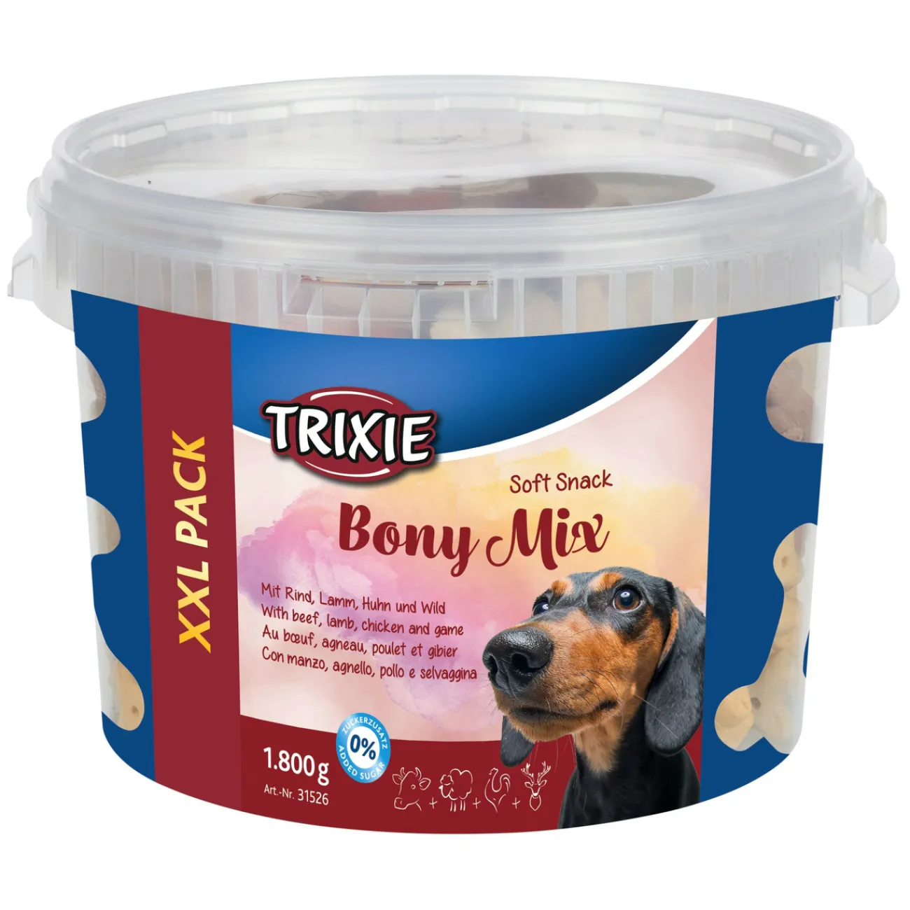 TRIXIE Trainingssnacks Für Hunde | Trainersnacks- Hundesnack Bony Mix Eimer