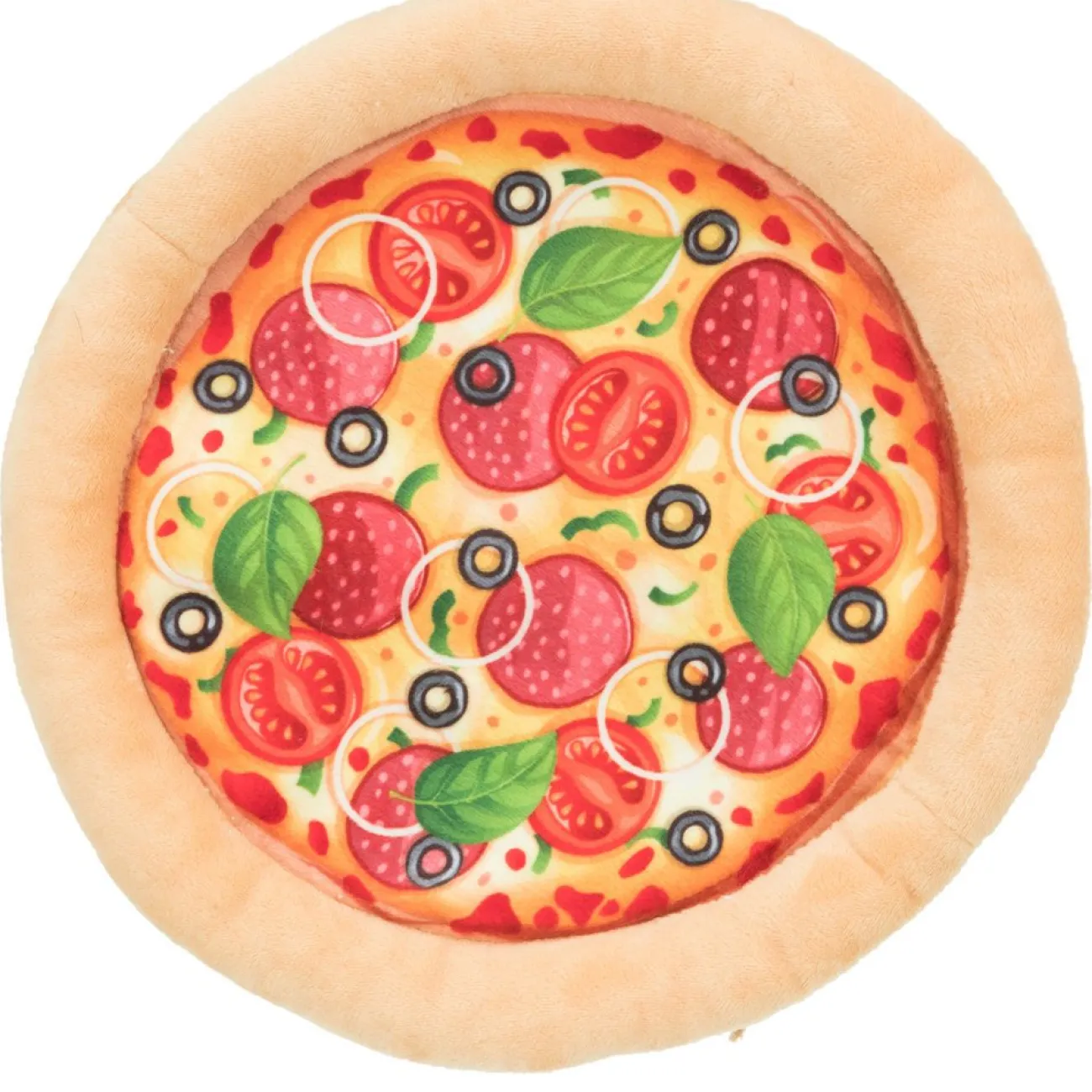 TRIXIE Wasserspielzeug | Hundebälle- Hundespielzeug Pizza beige