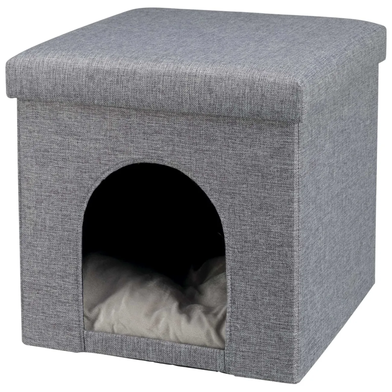 TRIXIE Katzenhäuser | Heizungsliegen- Katzen Kuschelhöhle Alois grau
