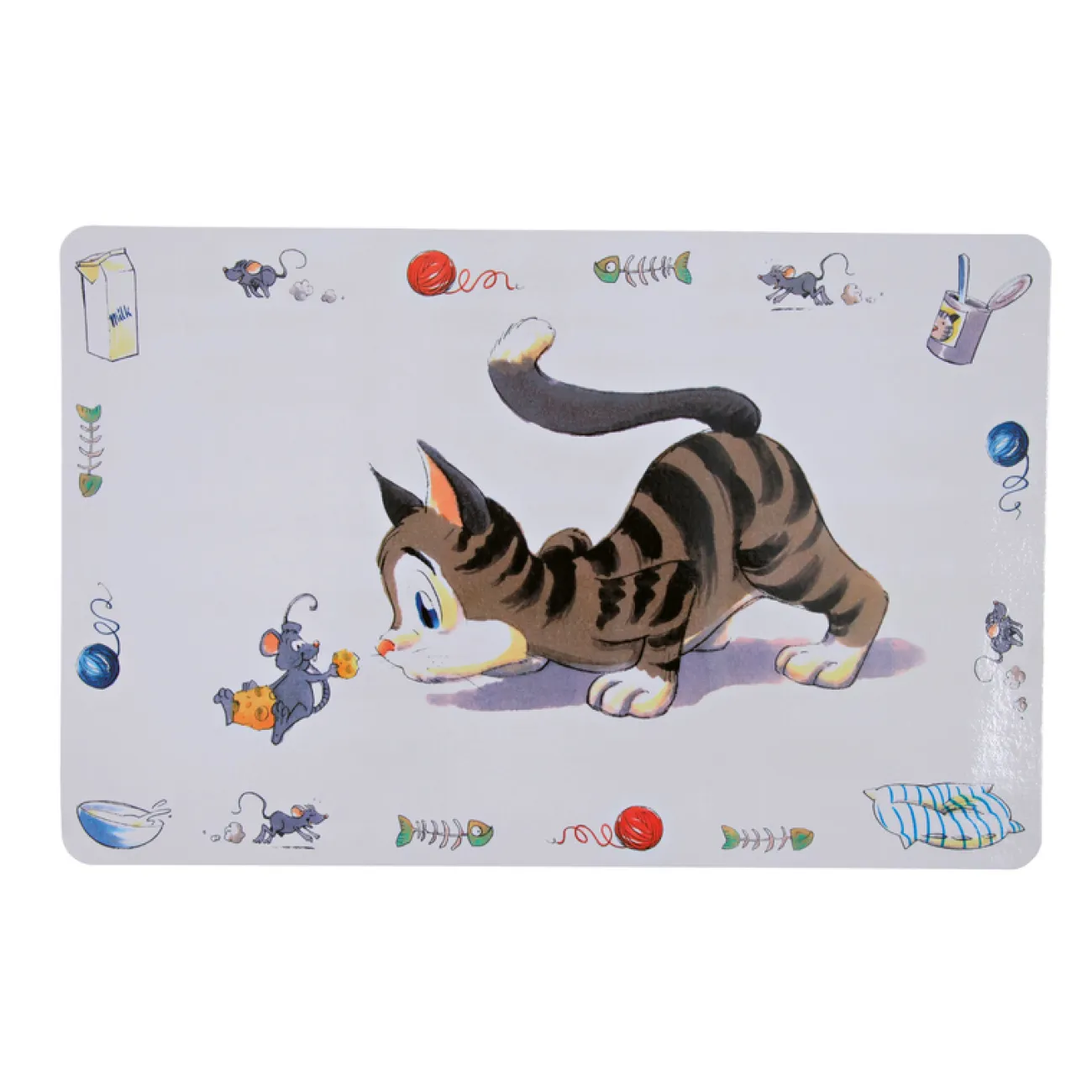 TRIXIE Trixie Katzensnacks | Trixie Cat Activity- Katzen Tischset Comic-Katze