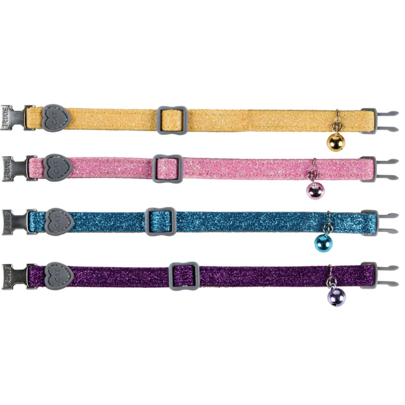 TRIXIE Trixie Katzensnacks | Trixie Cat Activity- Katzenhalsband Glitzer mit Metallverschluss diverse