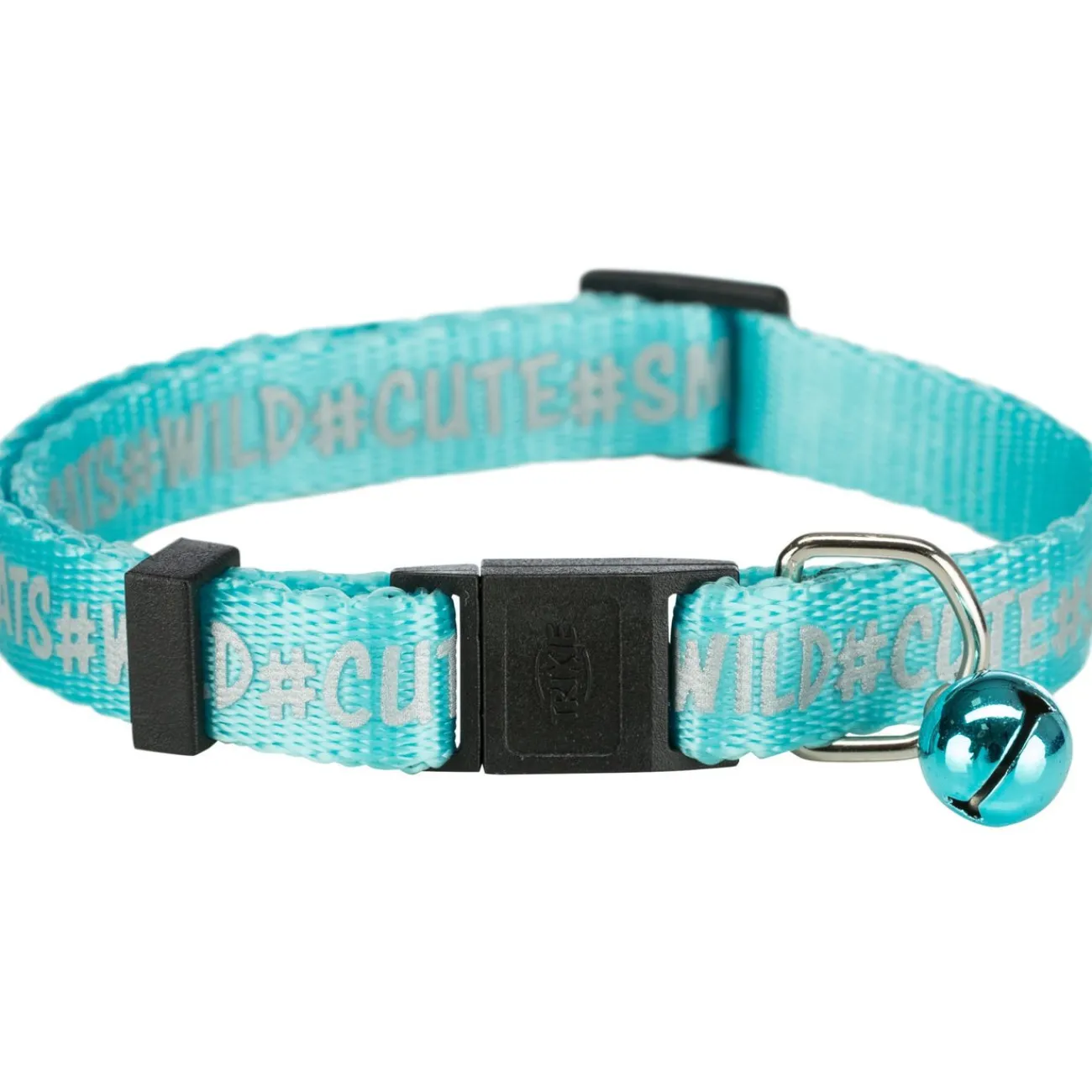 TRIXIE Trixie Katzensnacks | Trixie Cat Activity- Katzen-Halsband, Motiv reflektierend, Nylon