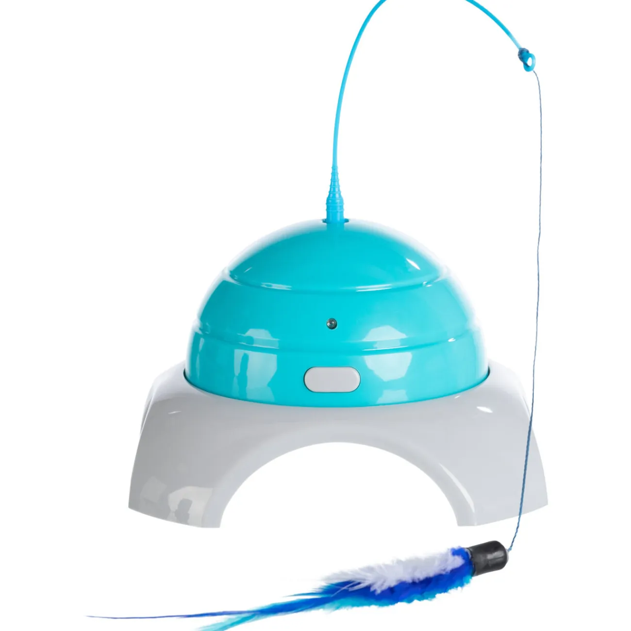 TRIXIE Trixie Katzensnacks | Trixie Cat Activity- Katzenspielzeug Catch Me mit Motor und Fernbedienung blau