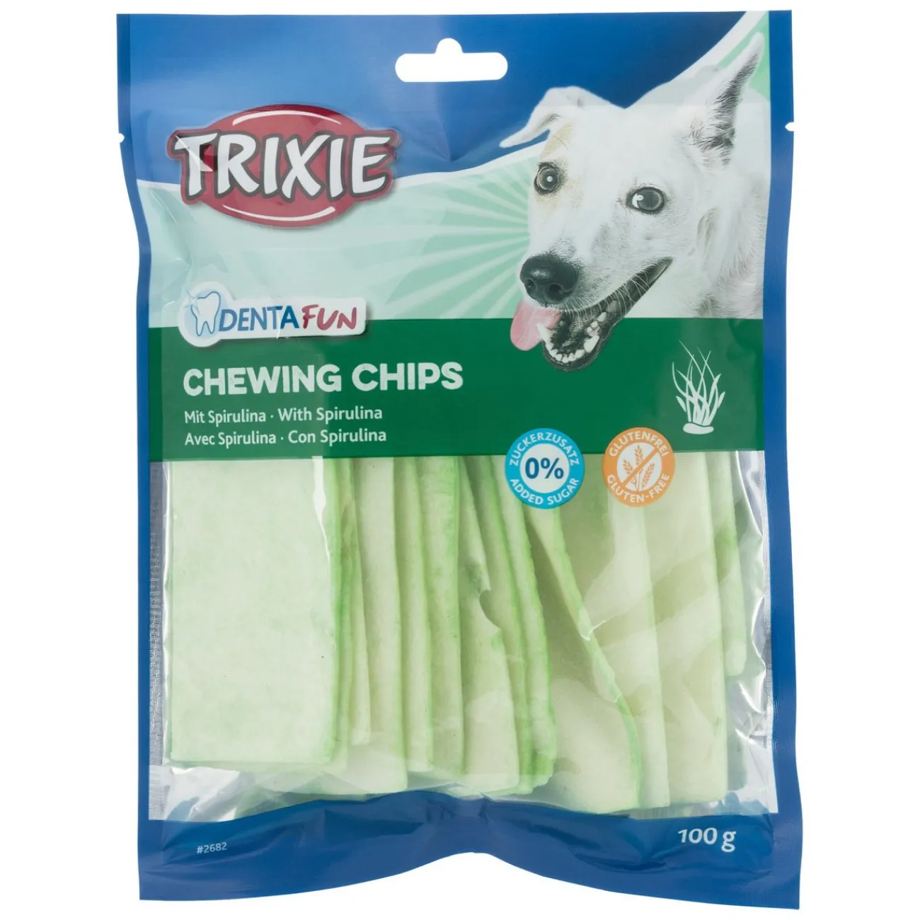 TRIXIE Trainingssnacks Für Hunde | Trainersnacks- Kauchips mit Spirulina Algen für Hunde