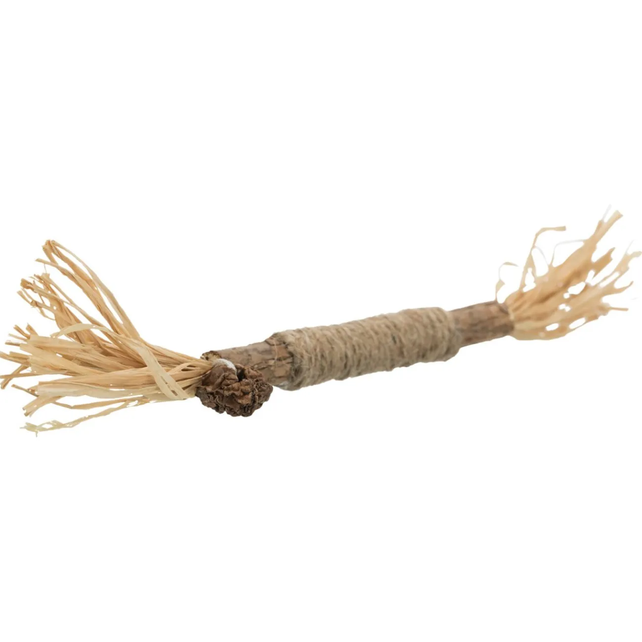 TRIXIE Kong Katzenspielzeug | Katzenspielzeug- Matatabi-Stick mit Fransen natur