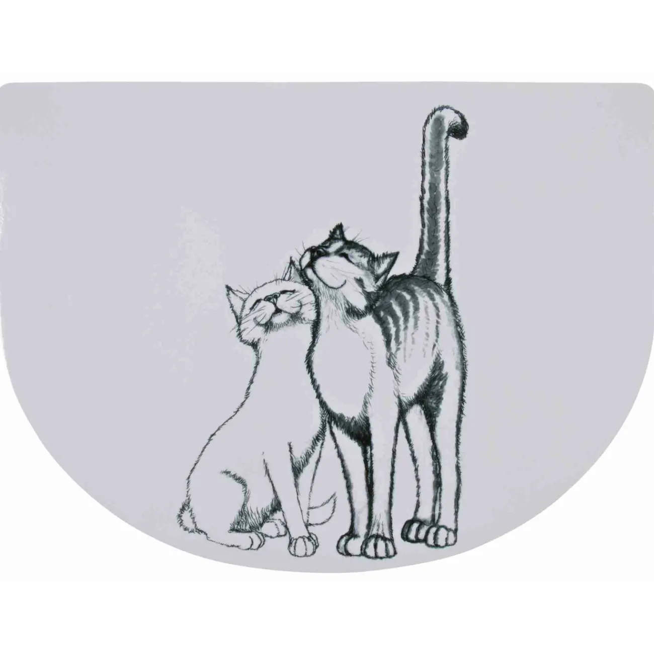 TRIXIE Trixie Katzensnacks | Trixie Cat Activity- Napfunterlage Schmusekatzen weiss
