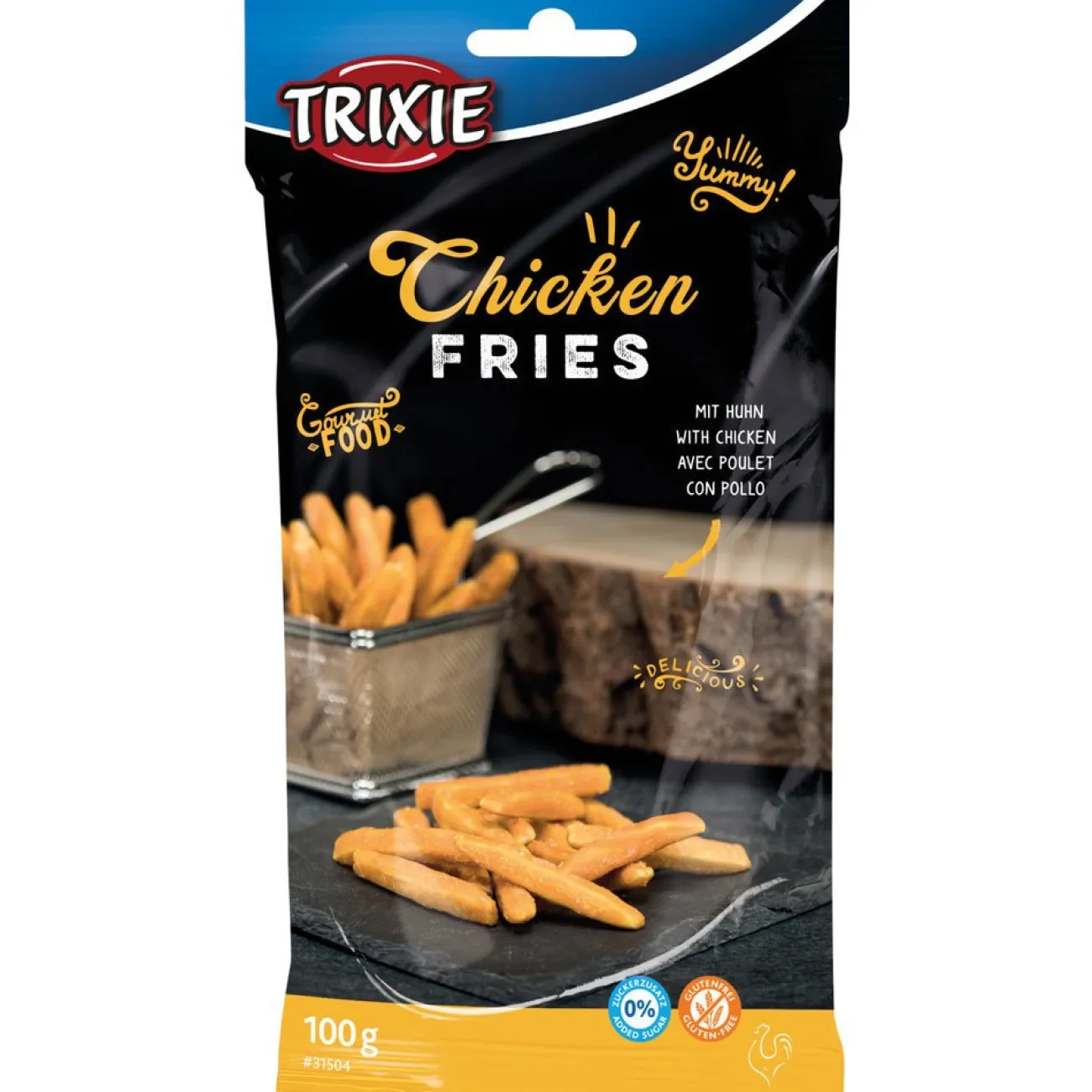 TRIXIE Trainingssnacks Für Hunde | Trainersnacks- Pommes für Hunde Chicken Fries