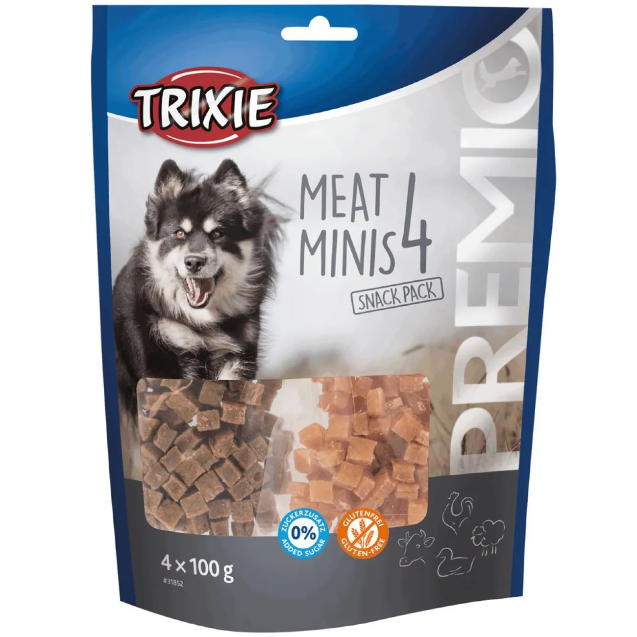 TRIXIE Trainingssnacks Für Hunde | Trainersnacks- PREMIO 4 Meat Minis Hundesnacks