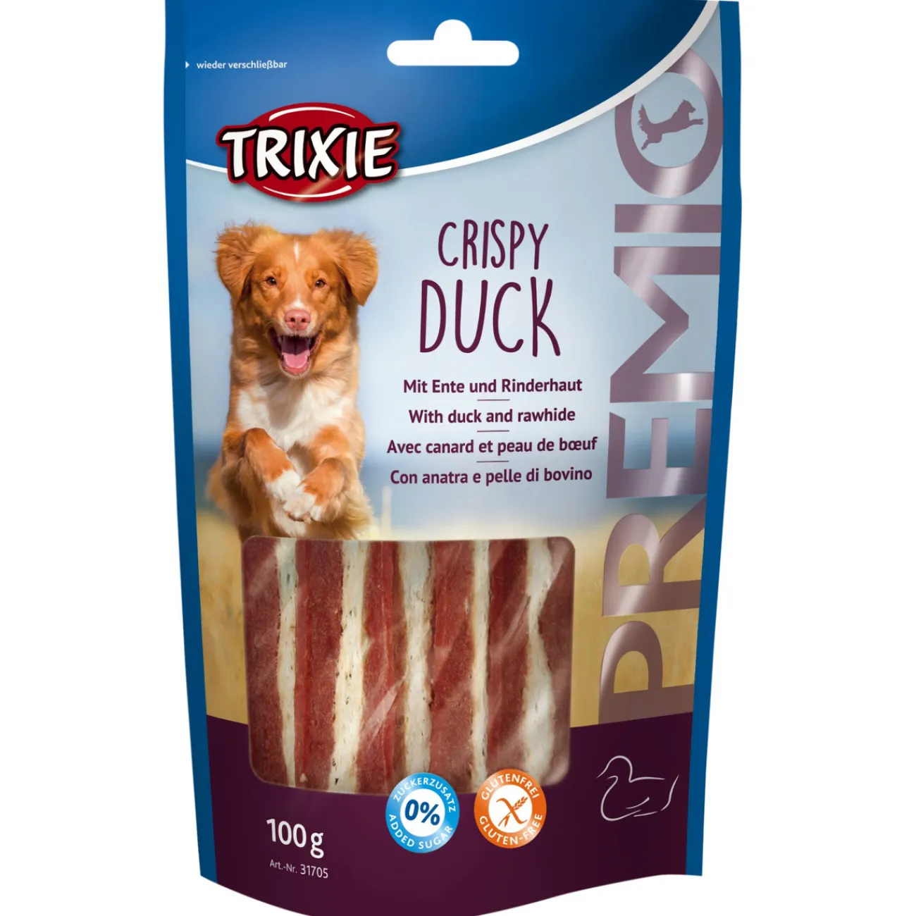 TRIXIE Trainingssnacks Für Hunde | Trainersnacks- PREMIO Crispy Duck Hundesnacks