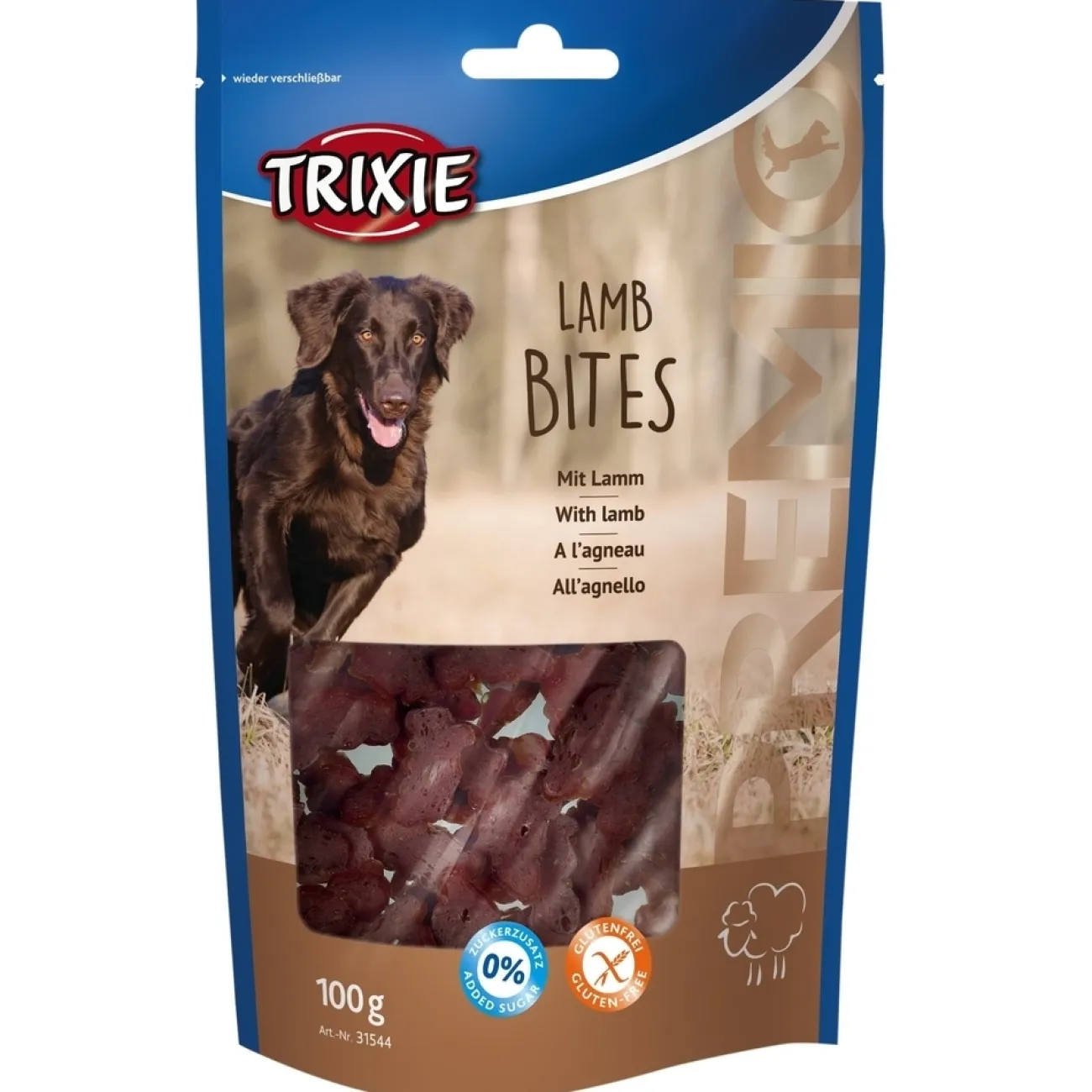TRIXIE Trainingssnacks Für Hunde | Trainersnacks- PREMIO Lamb Bites Hundensack