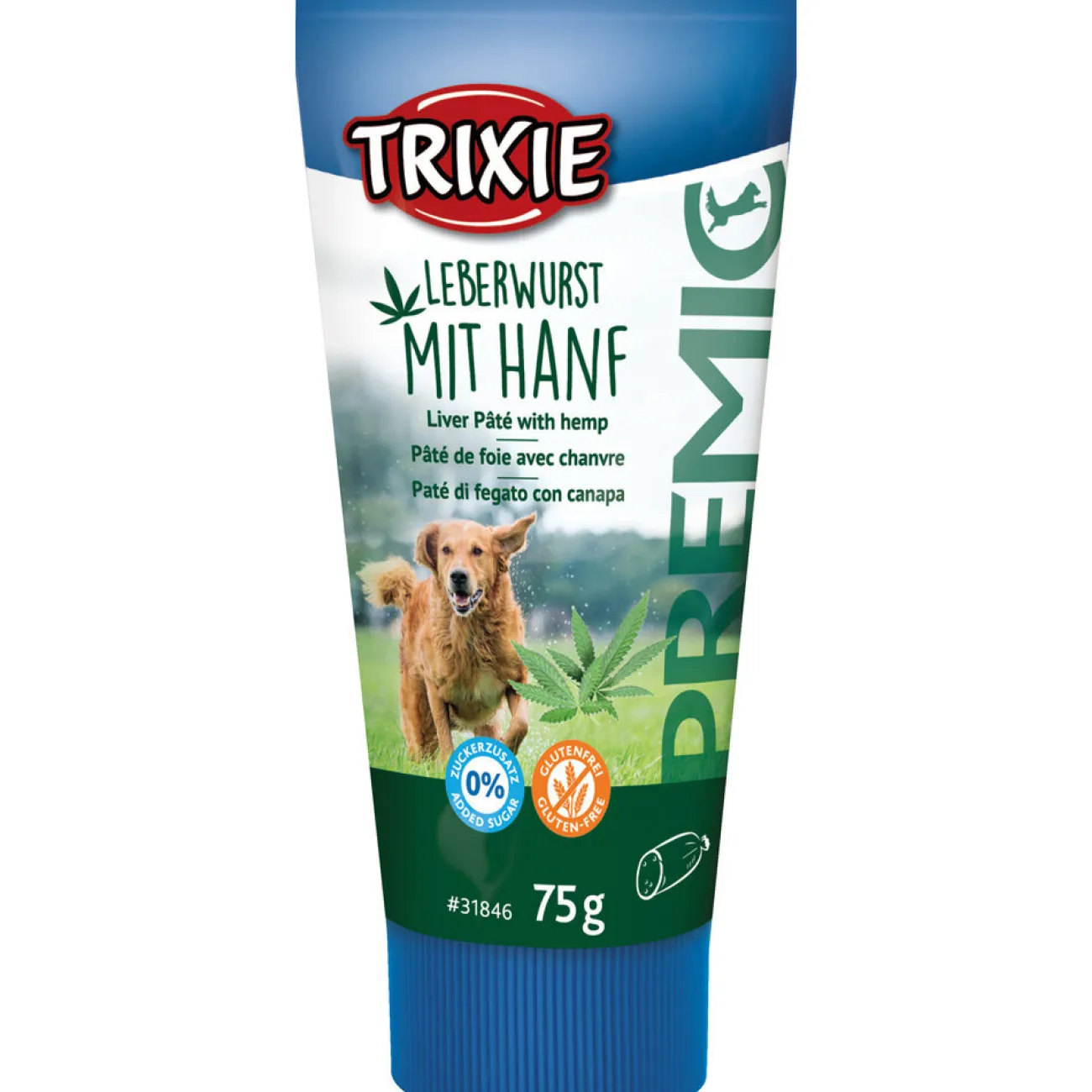 TRIXIE Trainingssnacks Für Hunde | Trainersnacks- PREMIO Leberwurst mit Hanf
