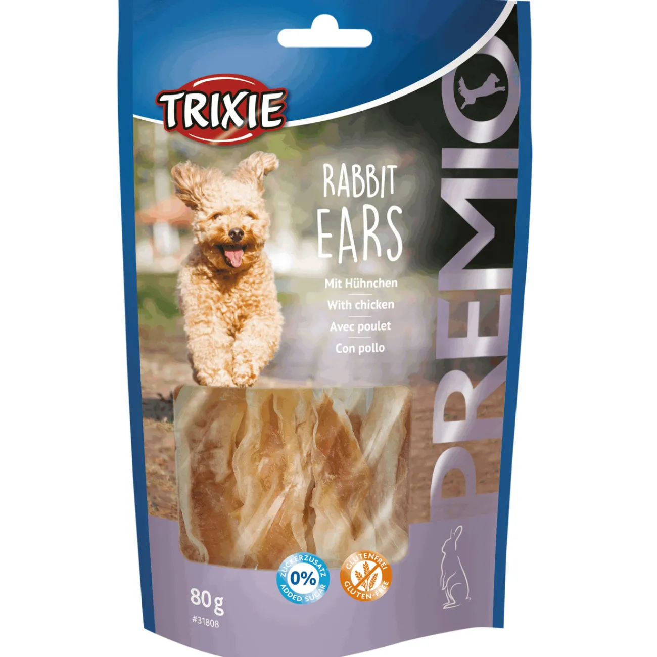 TRIXIE Trainingssnacks Für Hunde | Trainersnacks- PREMIO Rabbit Ears für Hunde