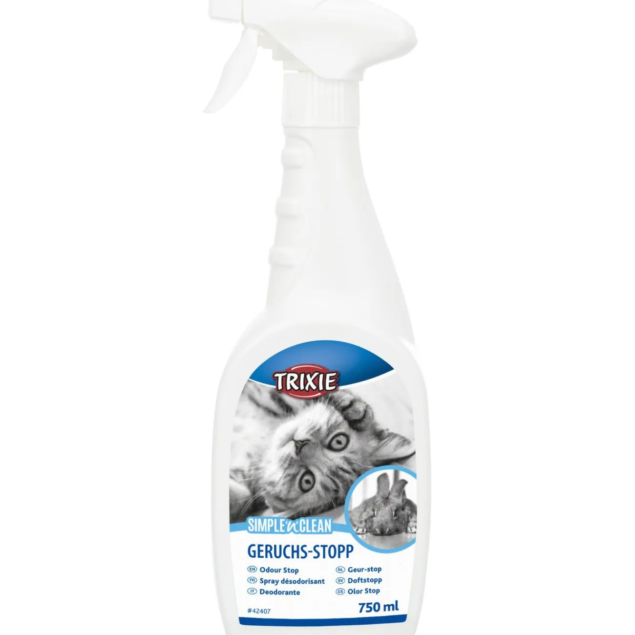 TRIXIE Ungezieferschutz | Toilettenschränke- Simple Clean Katzen Geruchsentferner weiss