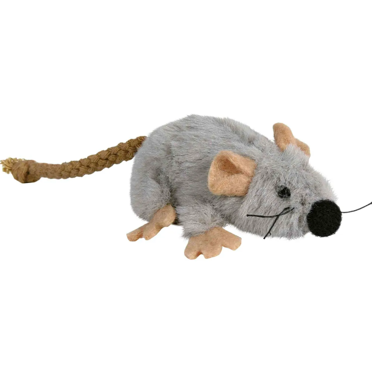 TRIXIE Trixie Katzensnacks | Trixie Cat Activity- Spielmaus mit Katzenminze grau