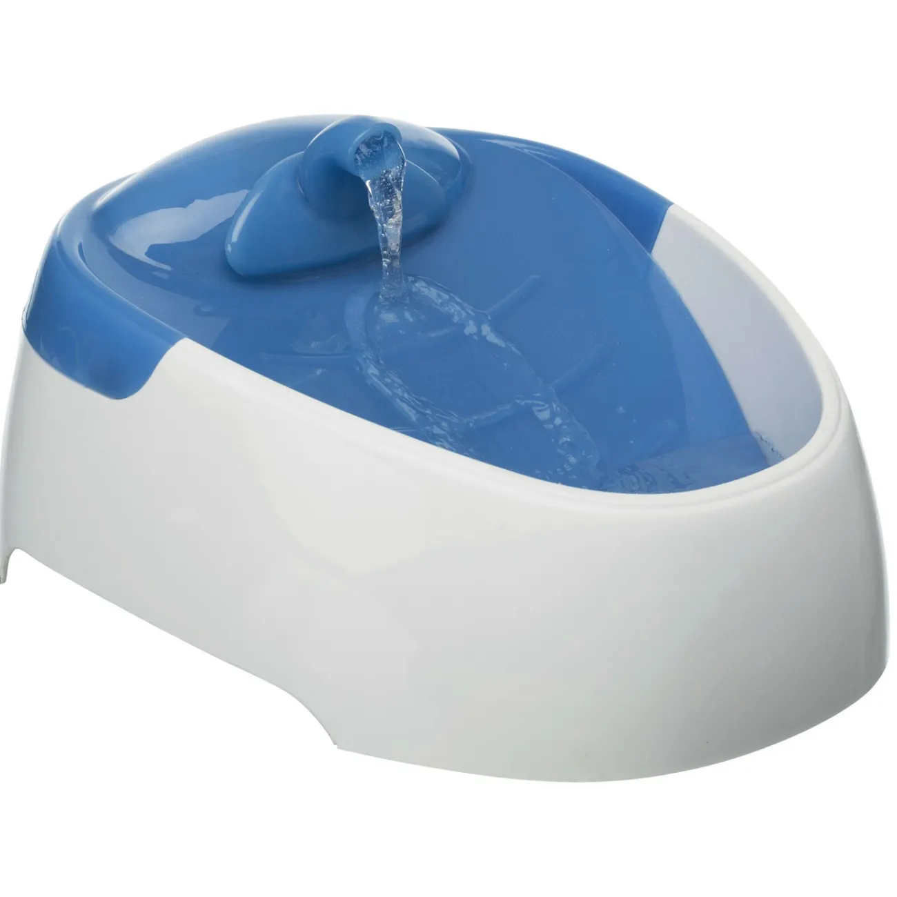 TRIXIE Trixie Katzensnacks | Trixie Cat Activity- Wasserautomat für Hunde und Katzen Duo Stream blau
