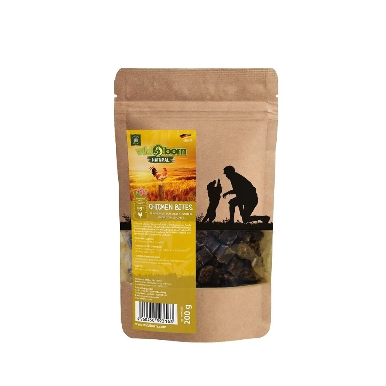 Wildborn Trainingssnacks Für Hunde | Trainersnacks- Natural Chicken Bites Hundesnack