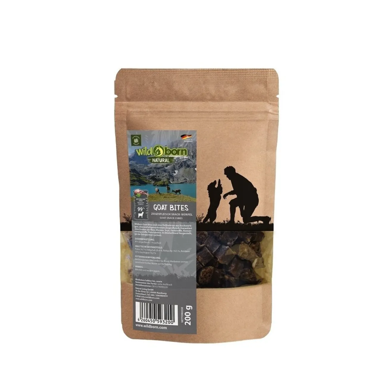Wildborn Trainingssnacks Für Hunde | Trainersnacks- Natural Goat Bites Hundesnack