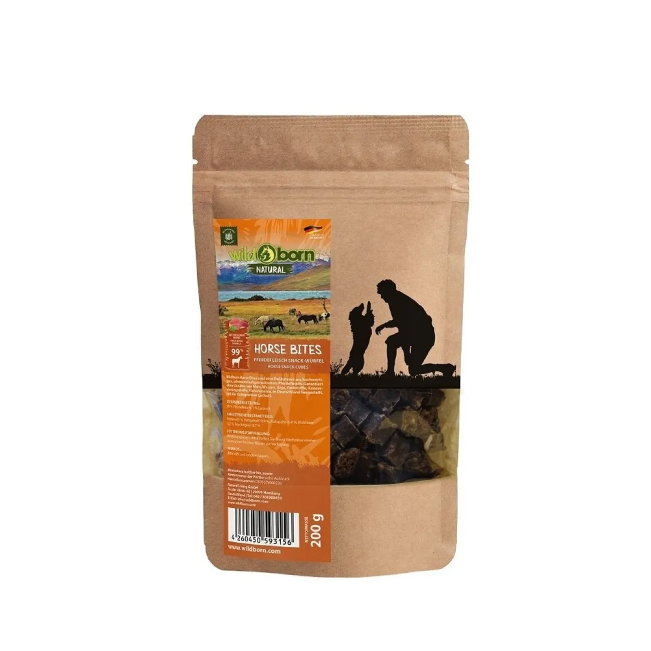 Wildborn Trainingssnacks Für Hunde | Trainersnacks- Natural Horse Bites Hundesnack