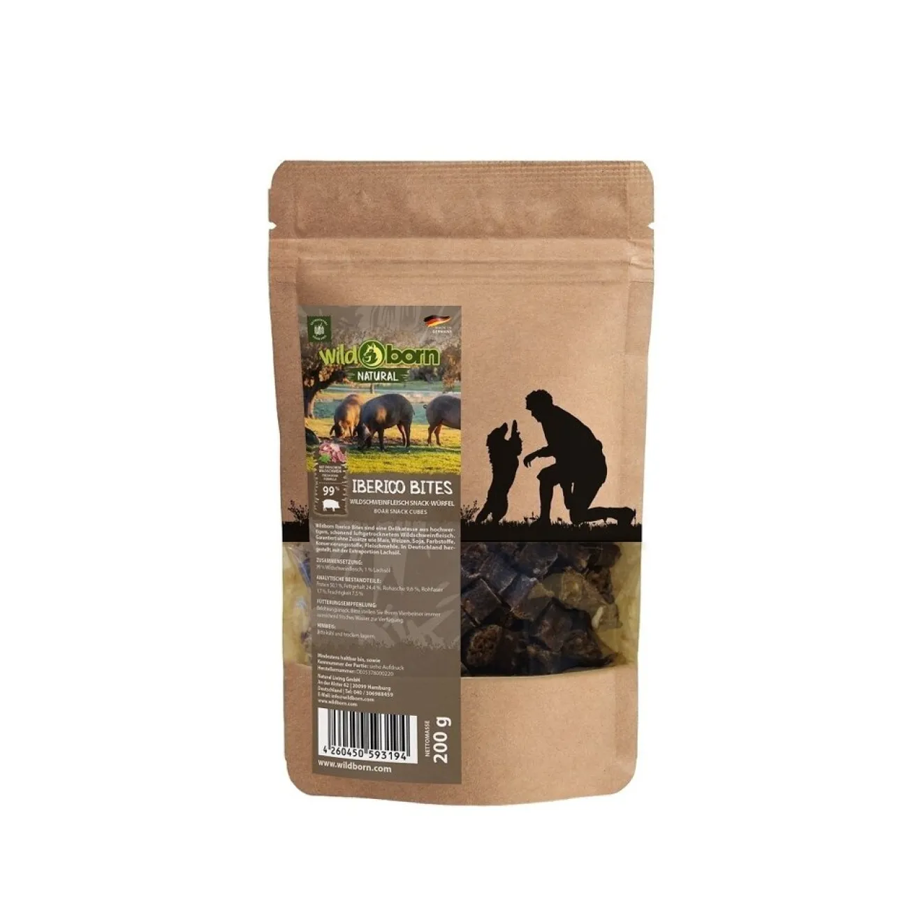 Wildborn Trainingssnacks Für Hunde | Trainersnacks- Natural Iberico Bites Hundesnack