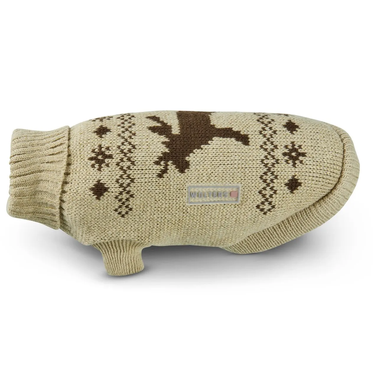 Wolters Hundebekleidung, Hundemantel | Hundebekleidung- Strickpullover Elch mit Glitzer