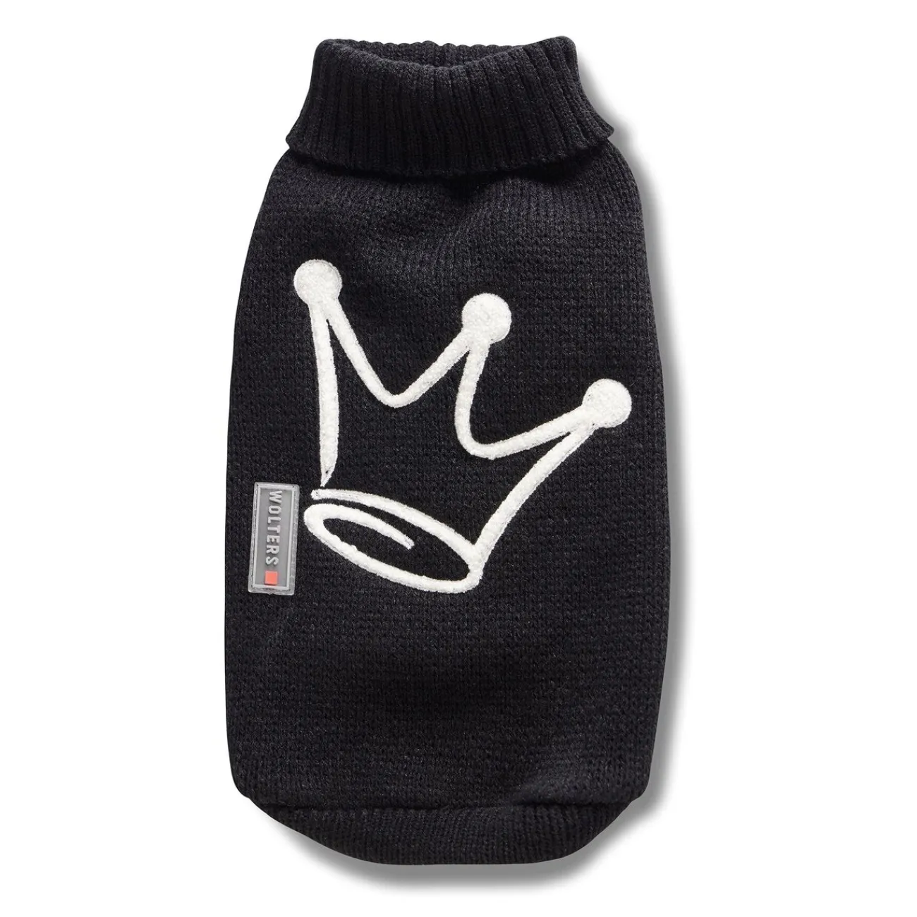 Wolters Hundebekleidung, Hundemantel | Hundebekleidung- Strickpullover Krone schwarz